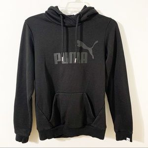 Puma Graphic Hoodie Sweatshirt Long Sleeve Kangaroo Pocket Drawstring Hood ⬛️